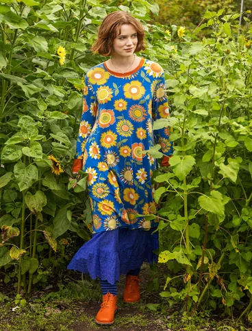 Tricot jurk "Sunflower" van lyocell/elastaan - kornbl