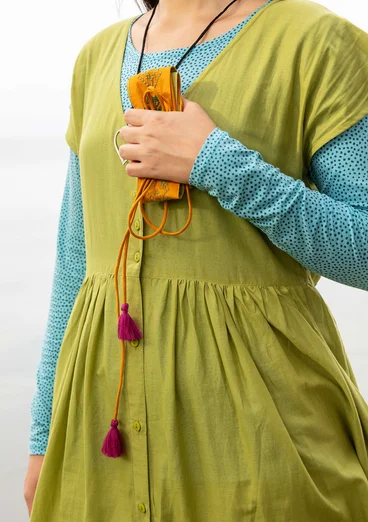 Ceinture "Cross" en coton biologique - moutarde