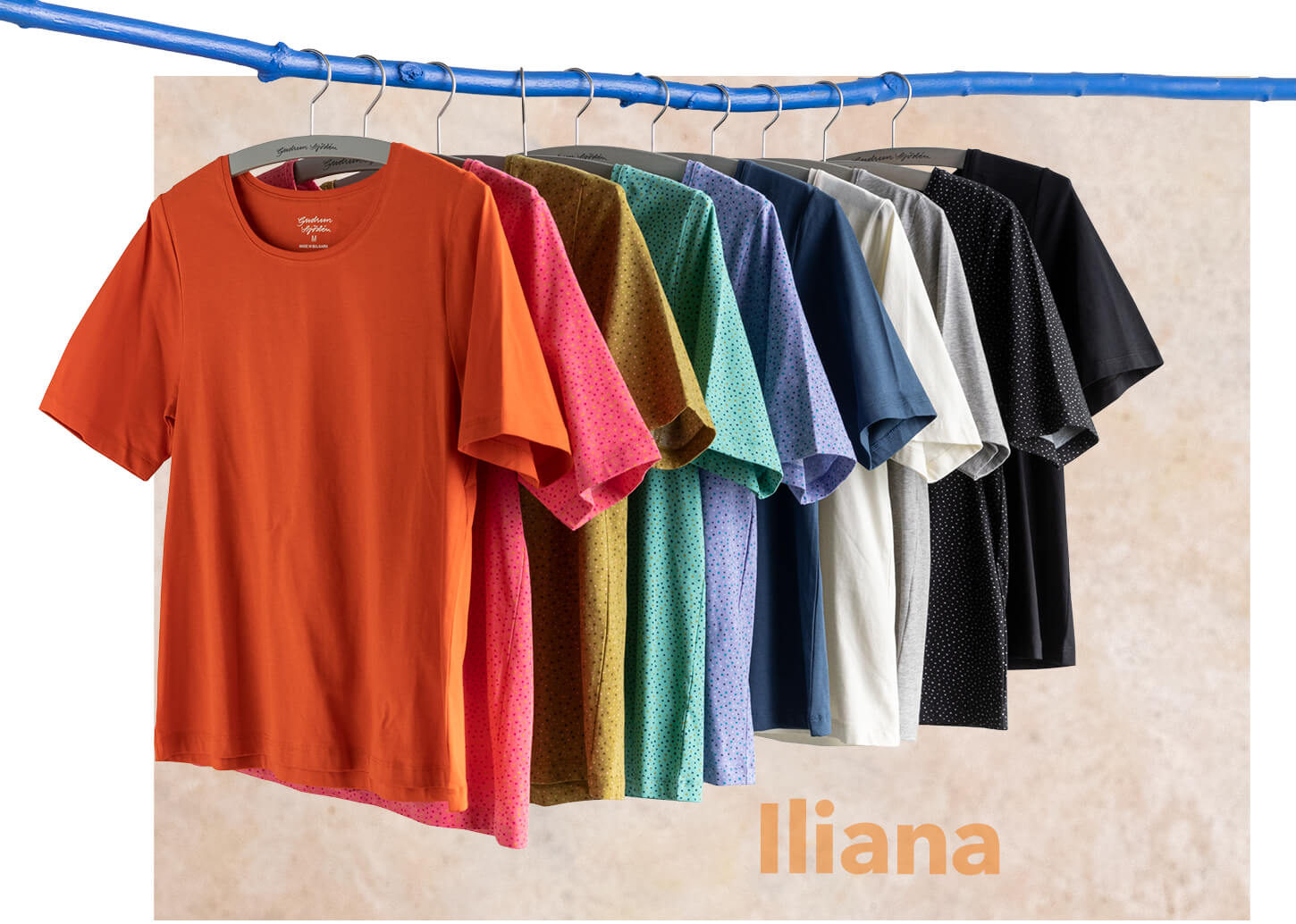  T-shirt  Iliana  en coton biologique/élasthanne