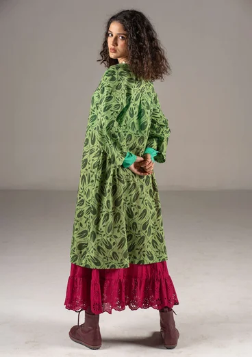 Woven “Kelly” dress in organic cotton - cicada/patterned
