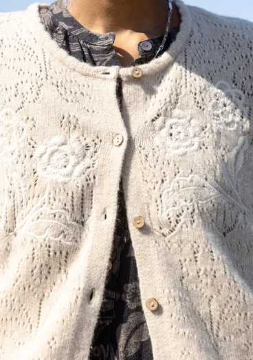 Gilet "Shadow" en laine d'agneau mélangée - sable clair