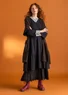 Robe « Tyra » en jersey de coton biologique/modal (noir M)