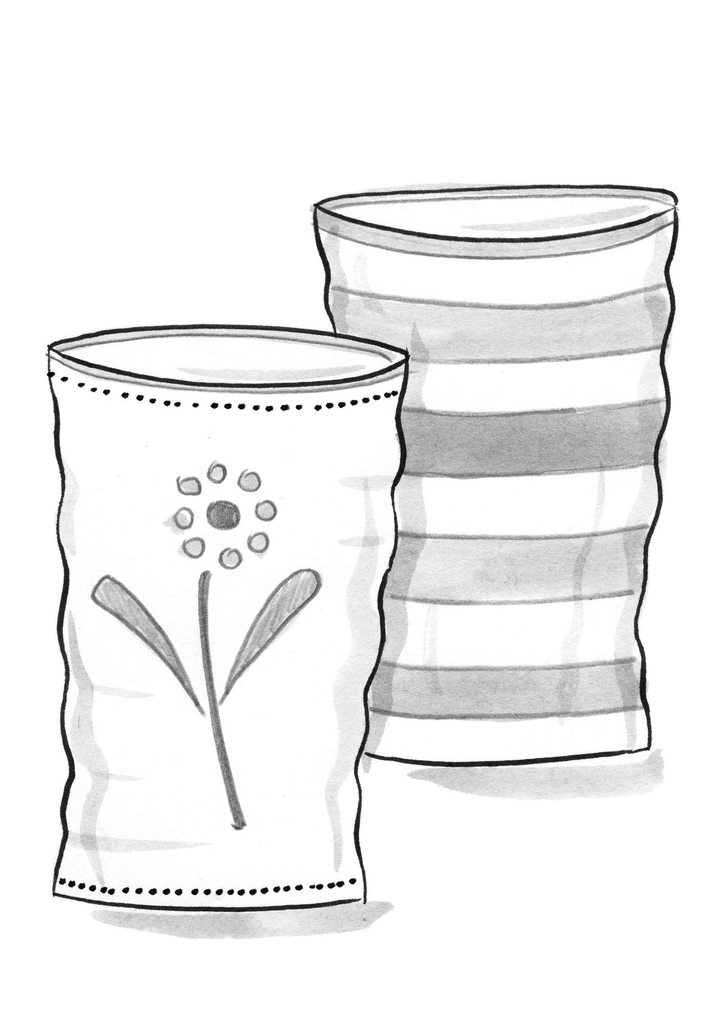 “Caramel” ceramic vase