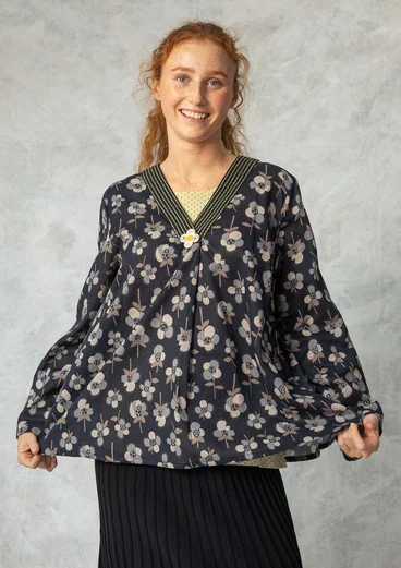 Blouse "Andes" en coton biologique - noir