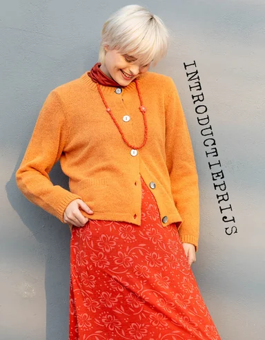 Knit cardigan in an alpaca blend