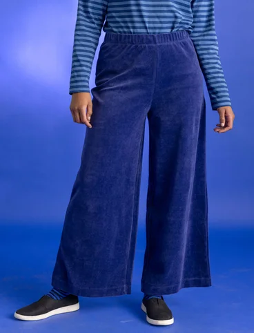 Organic cotton/recycled polyester velour trousers gudrunsjoden.com