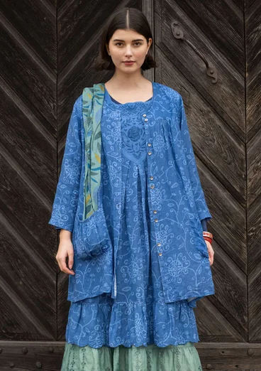Artistblus "Elisabeth" i ekologisk bomull/lin - 