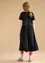 Tricot jurk "Billie" van biologisch katoen/modal (zwart S)
