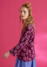 “Polli” sweater in organic/recycled cotton - grape