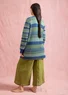 “Andromeda” organic/recycled cotton long cardigan (light indigo L)