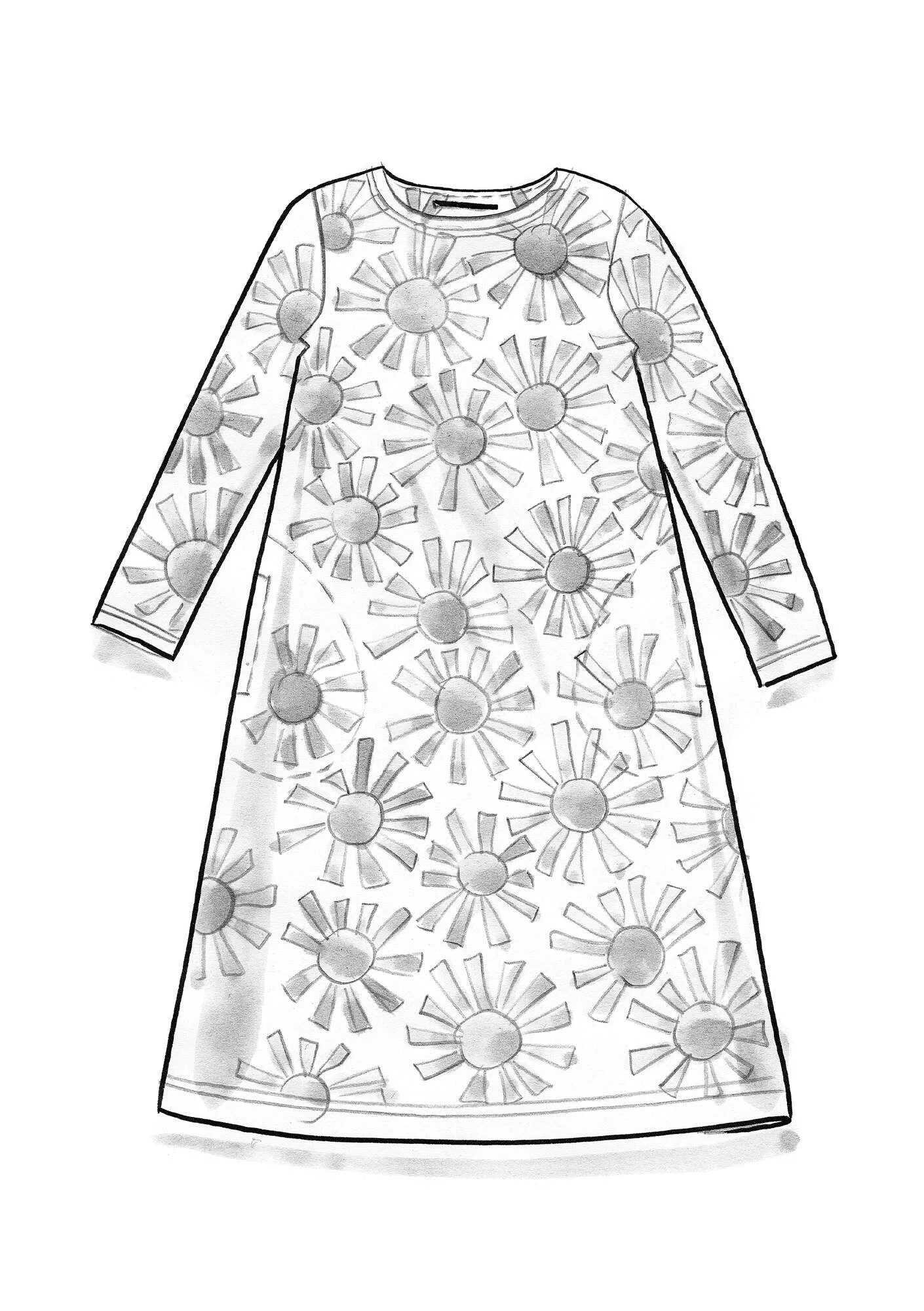 Robe "Taiyoko" en jersey de lyocell/élasthanne - ciel nocturne