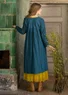 Robe "Helga" en coton biologique tissé (pétrole foncé XXL)