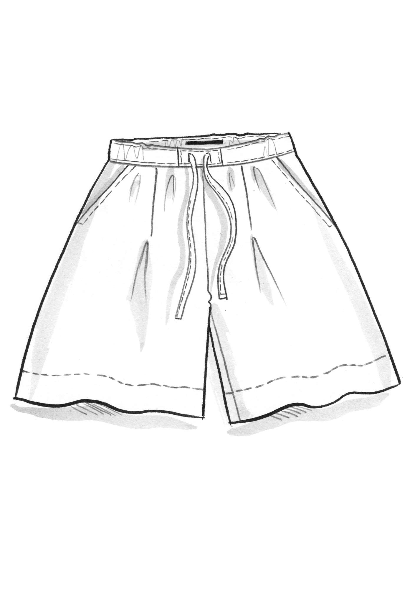Shorts aus Leinen