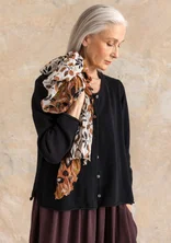 Recycled cotton cardigan - black