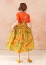 “Artichoke” woven organic cotton dress (gold ochre S)