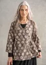 “Clay” wrap blouse in organic cotton (kashish S)