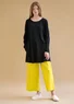“Billie” jersey tunic in organic cotton/modal (black S)