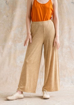 Jersey trousers Ada oatmeal/patterned
