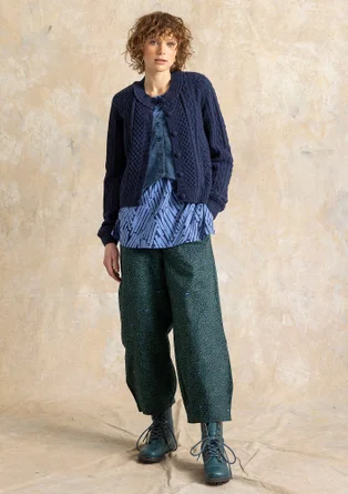 Hose „Edefors“ aus Bio-Baumwolle - meerglasgrün