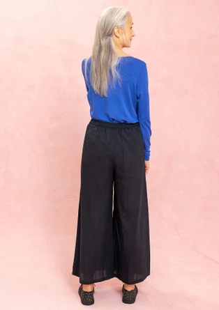 Kangashousut ekopuuvillaa - musta