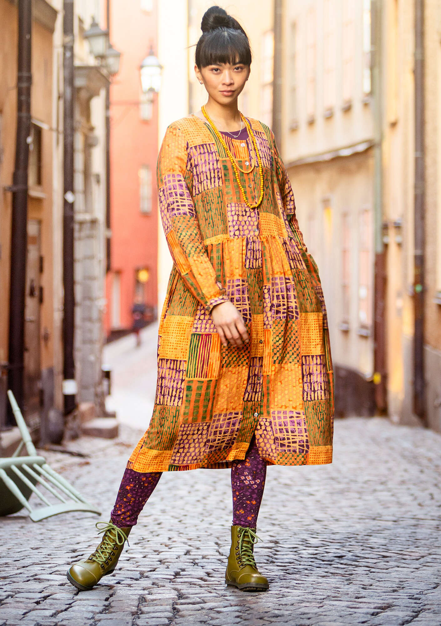 “Ottilia” woven linen/modal dress rowan thumbnail