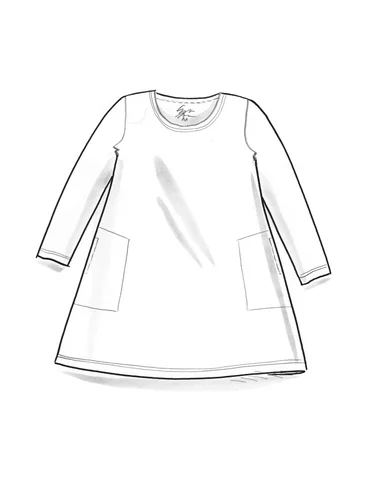 “Billie” jersey tunic in organic cotton/modal - svart
