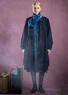 Gemustertes Kleid „Eternelle“ aus Bio-Baumwolle (indigo-gemustert L)
