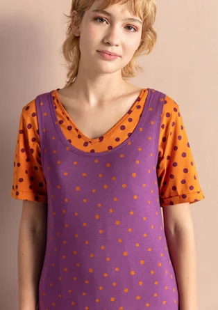 Robe "Pytte" en jersey de lyocell/élasthanne - hortensia foncé/masala