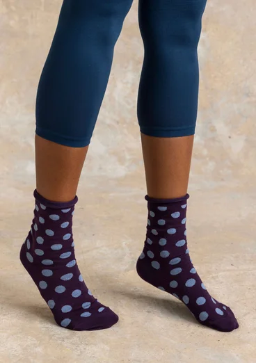 Chaussettes ”Tindra” en coton biologique - ciel nocturne