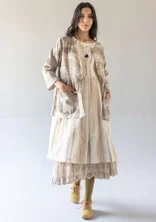 “Alaska” organic cotton/linen blouse - mole