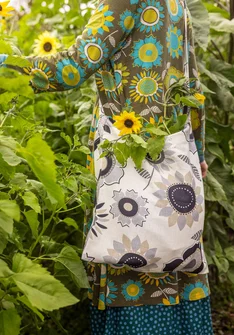 “Sunflower” organic cotton/linen bag - oblekt