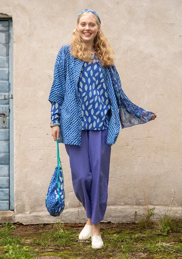 Blouse "Krusa" van biologisch katoen - lupine