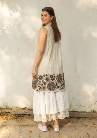 Robe "Kirana" en jersey de coton biologique - calcaire