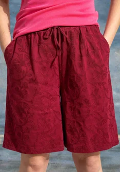 Jerseyshorts „Runa“ aus Bio-Baumwolle - purpur