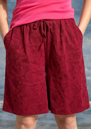 Jerseyshorts „Runa“ aus Bio-Baumwolle - purpur