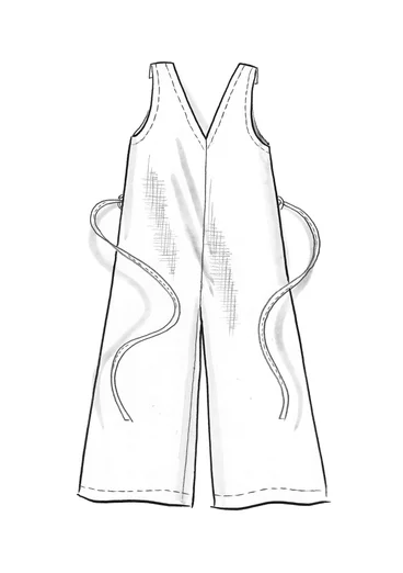“Idun” woven organic cotton/linen dungarees - rowan