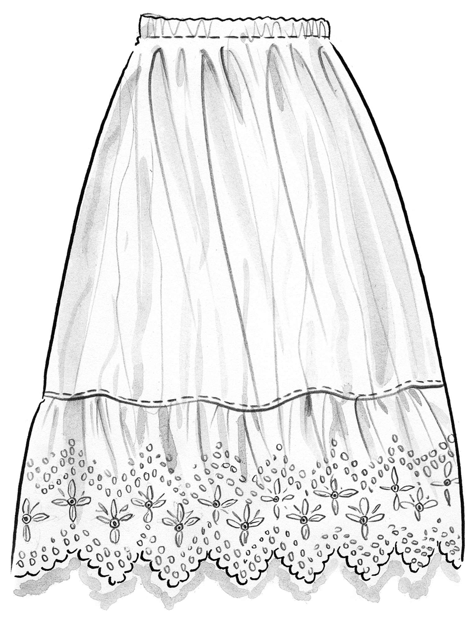 Organic cotton underskirt