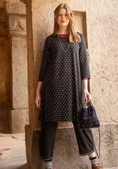 Jerseykleid „Elisabet“ aus Bio-Baumwolle/Modal - schwarz