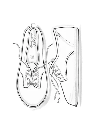 Chaussures à lacets en cuir nappa - pétrole