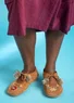 “Arrow” suede moccasins (nutmeg 37)