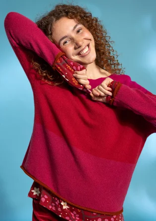Lambswool sweater - cochineal