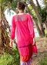 “Saloni” woven viscose dress (pink begonia L)