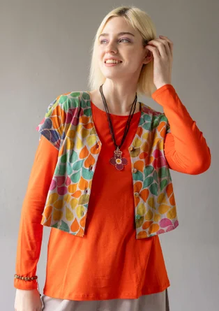 “Petite” jersey top in organic cotton - dove grey