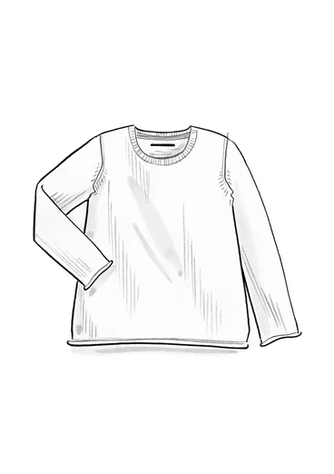 “Tove” Bästis sweater in organic/recycled cotton - red cabbage