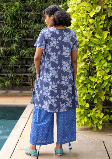 Robe "Rema" en jersey de coton biologique - lupin