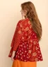 Wickelbluse „Roza“ aus Bio-Baumwollgewebe (rost M)