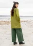 Tunique en jersey de coton biologique/modal/élasthanne (vert mousse XS)