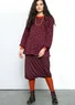 Trikåkjol "Svirr" i modal (aubergine XL)