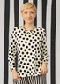 “Mika” organic cotton/modal top (feather/black XS)