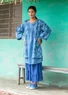 Kimono „Amaya“ aus Bio-Baumwolle/Leinen (leinenblau L)